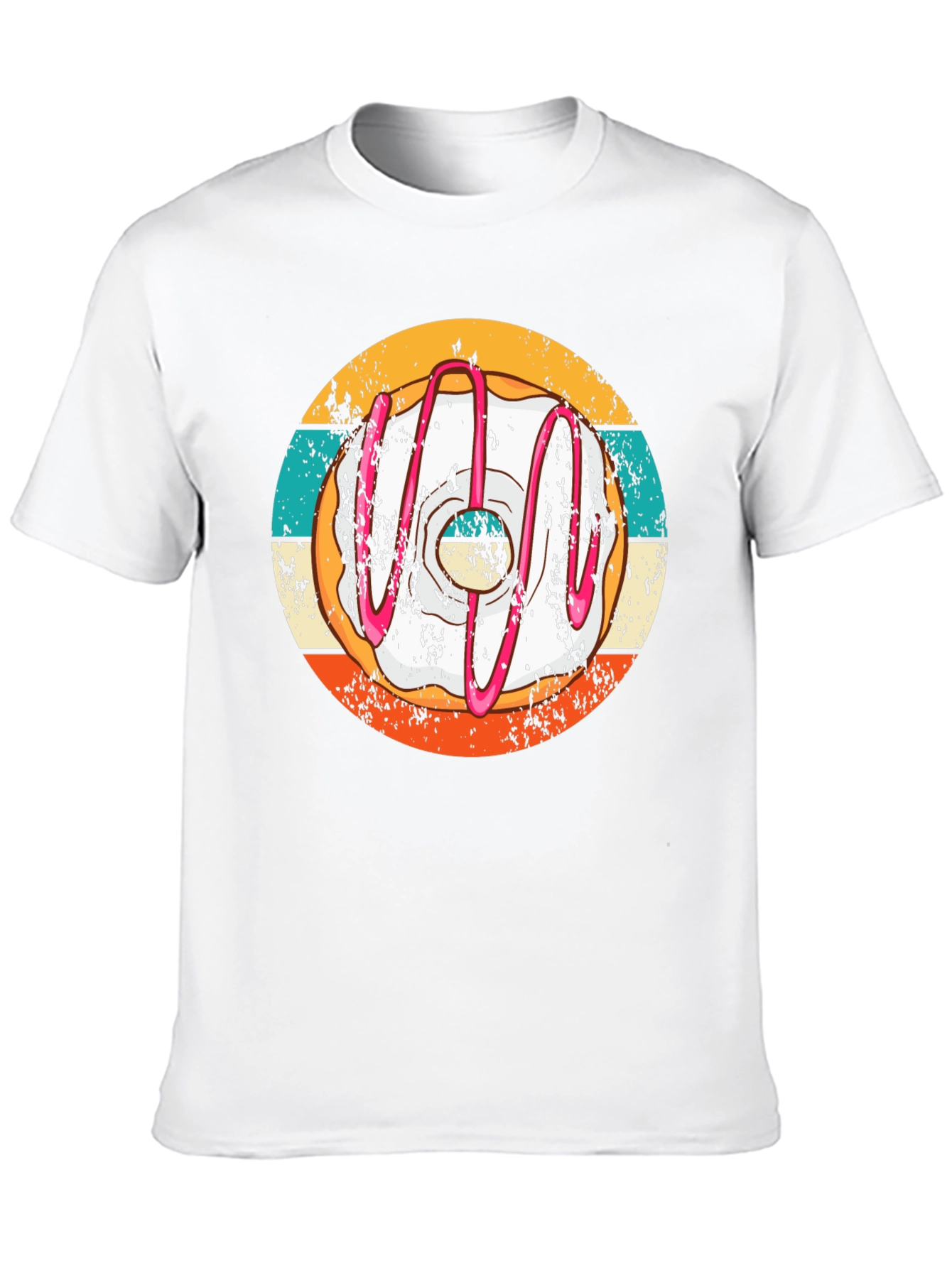 Retro Donut T-Shirt - Unique Graphic Tee