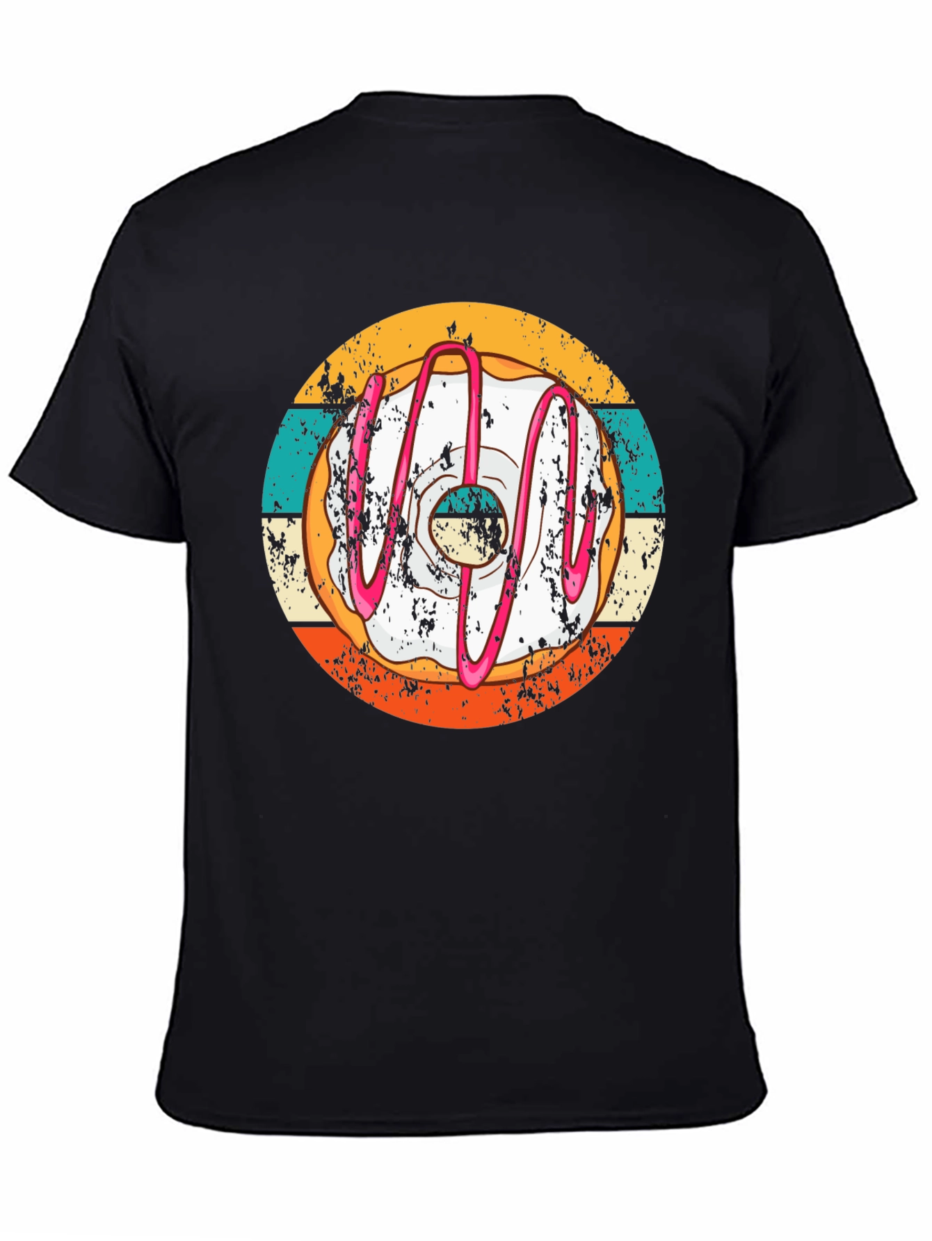 Retro Donut T-Shirt - Unique Graphic Tee