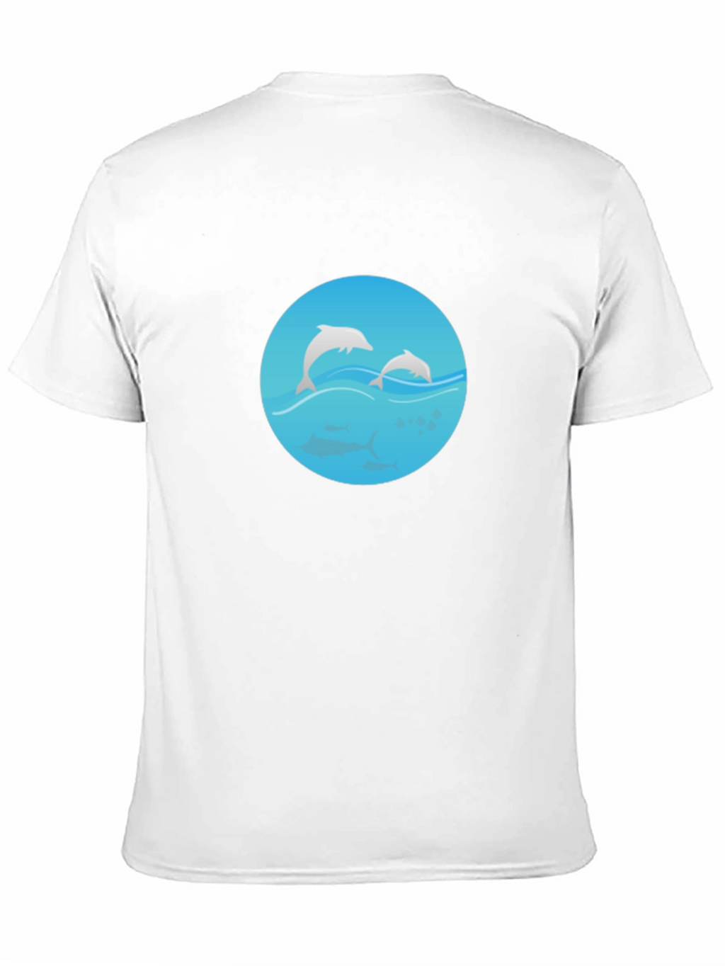 Black Dolphin Graphic Tee - Mens Casual T-Shirt
