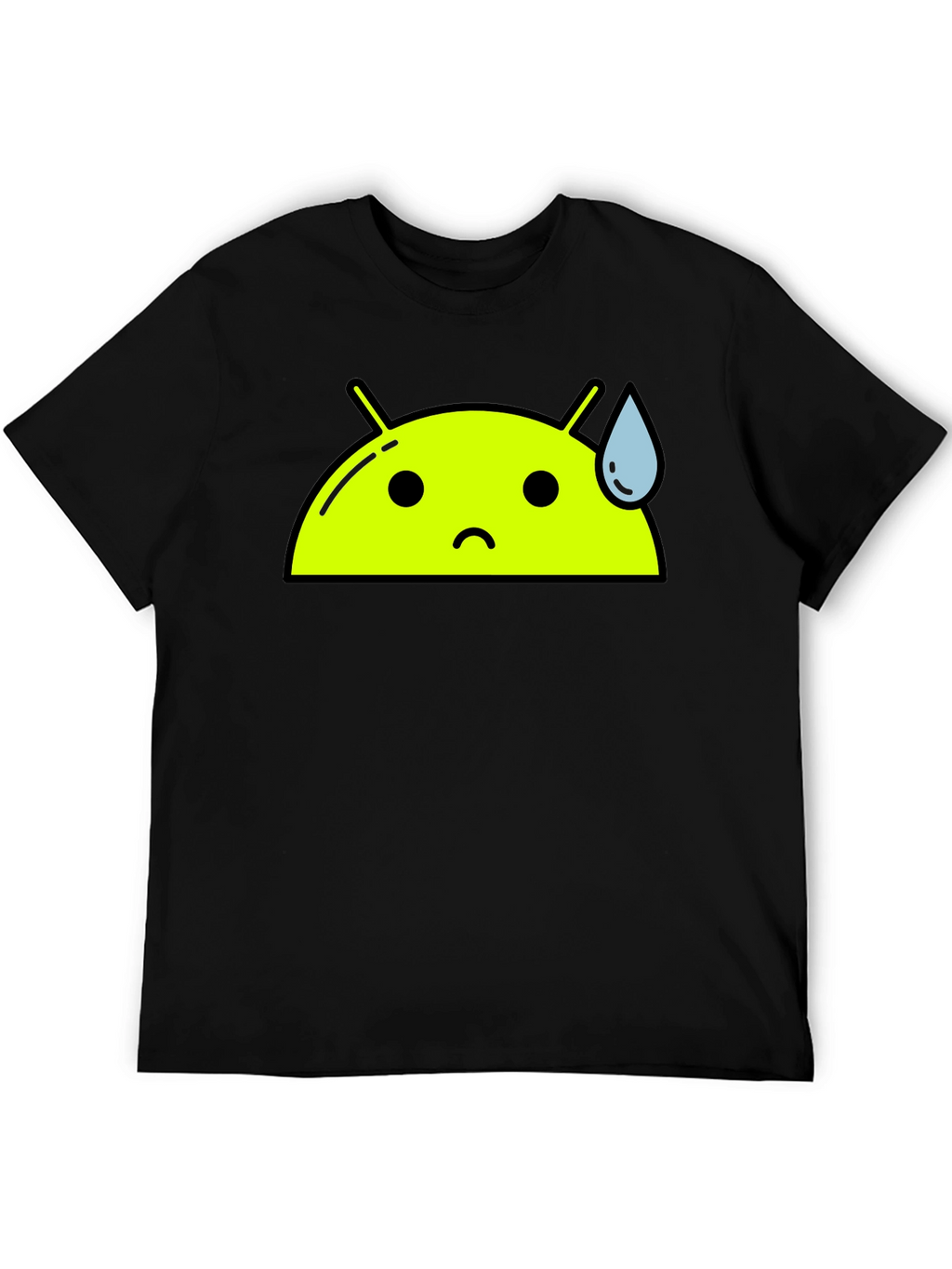 Android Bot Graphic Tee - Black