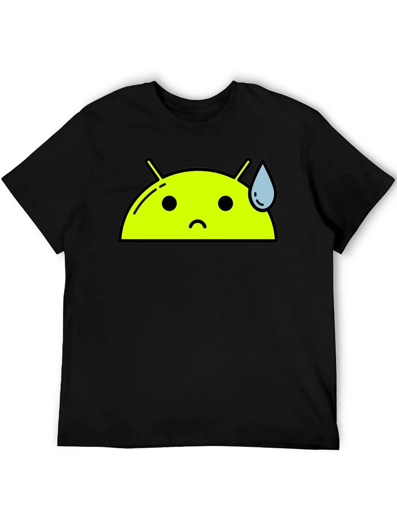 Android Bot Graphic Tee - Black