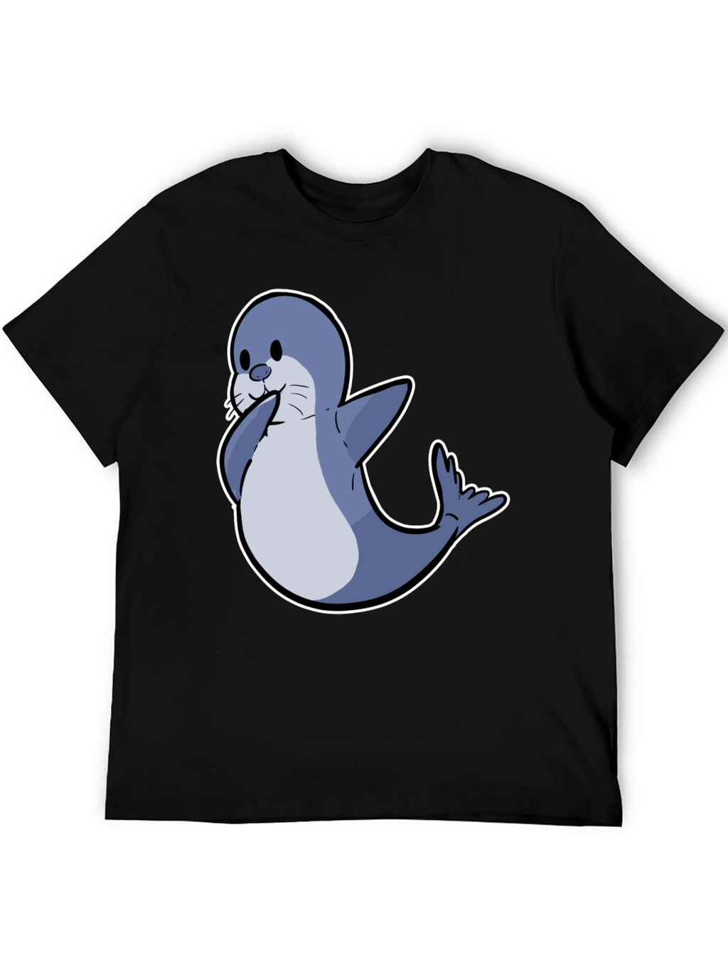 Seal Cartoon Graphic Tee - Cute Animal Shirt