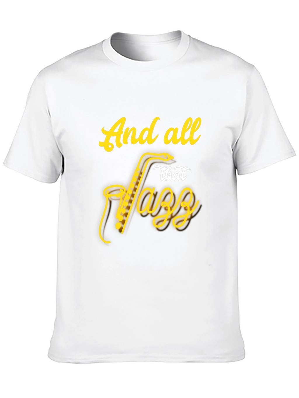 Jazz Saxophone Black T-Shirt - Music Lover Tee