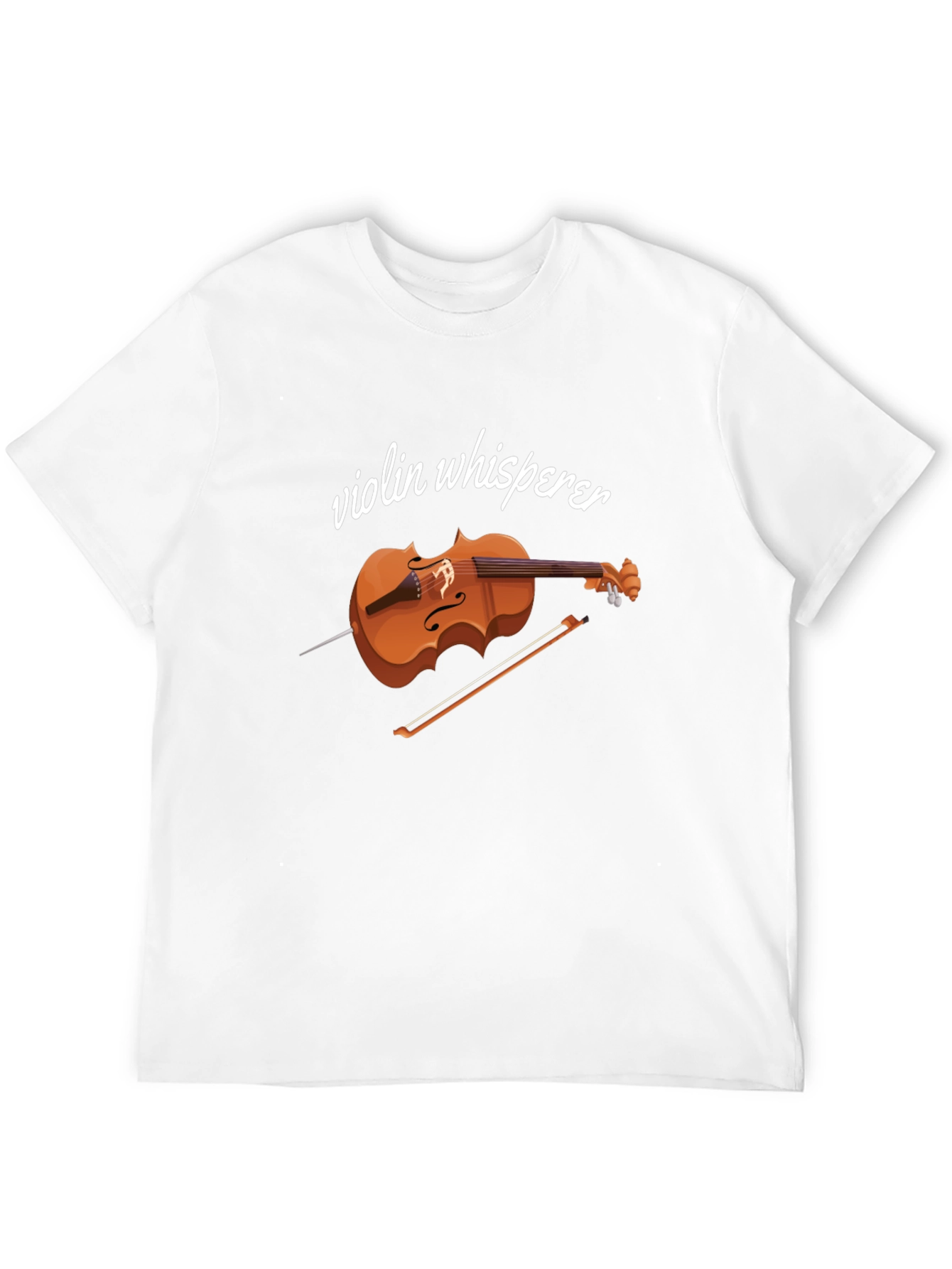 Violin Whisperer Black Graphic Tee Shirt