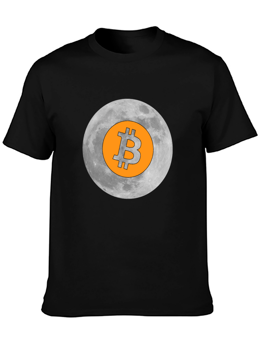 Bitcoin Moon Graphic T-Shirt