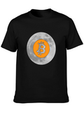 Bitcoin Moon Graphic T-Shirt