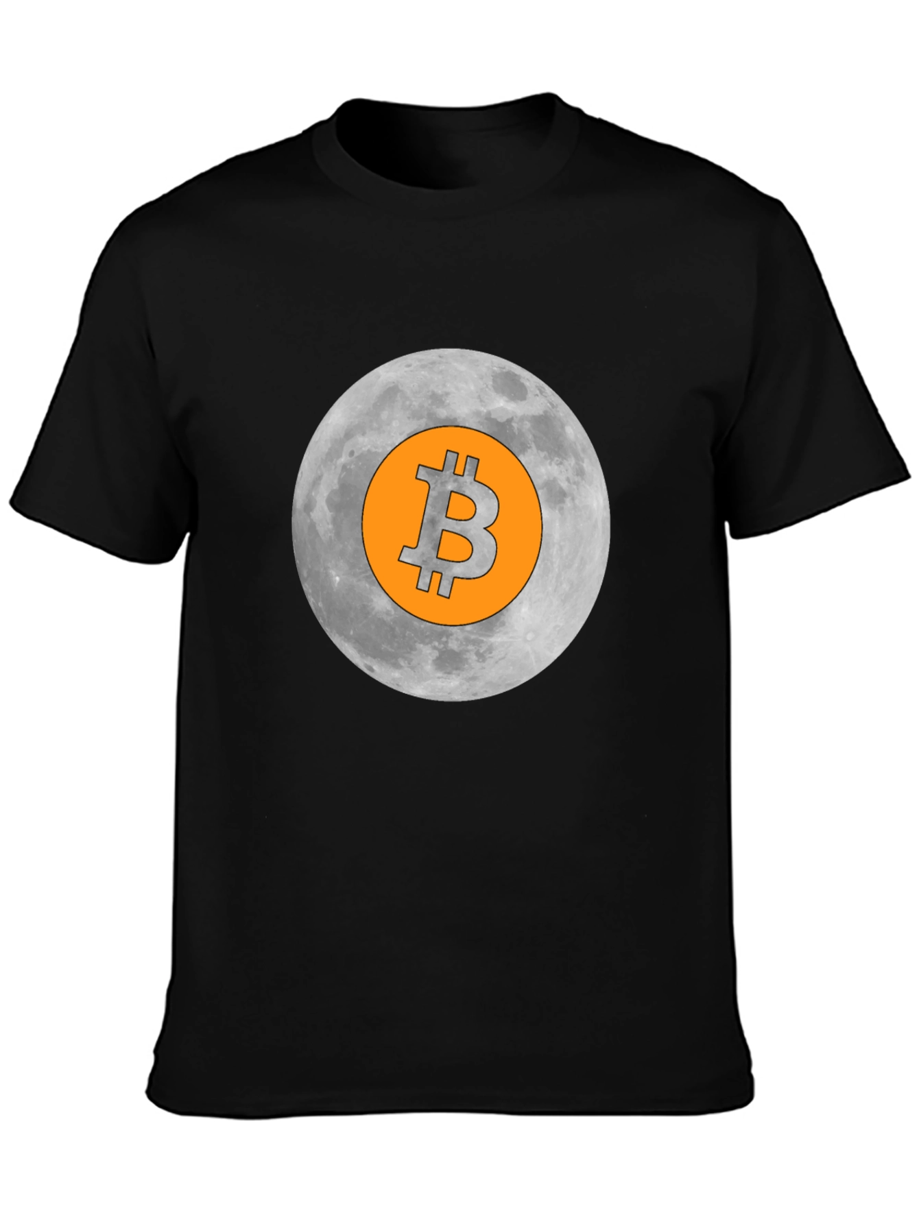 Bitcoin Moon Graphic T-Shirt