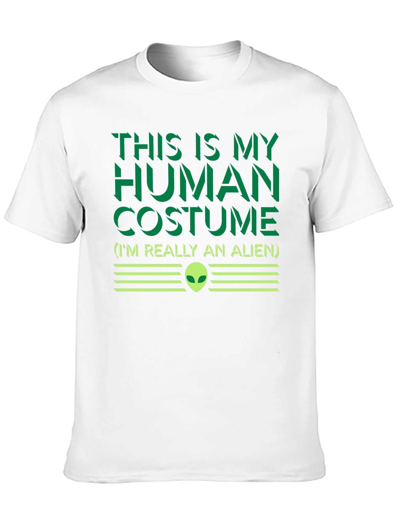 Human Costume Alien T-Shirt - Funny Sci-Fi Graphic Tee