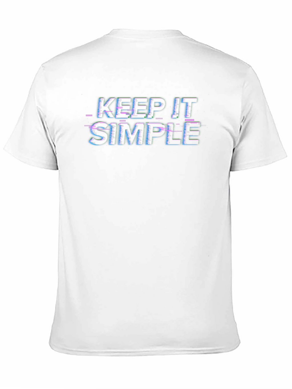 Keep it Simple Glitch T-Shirt - Black