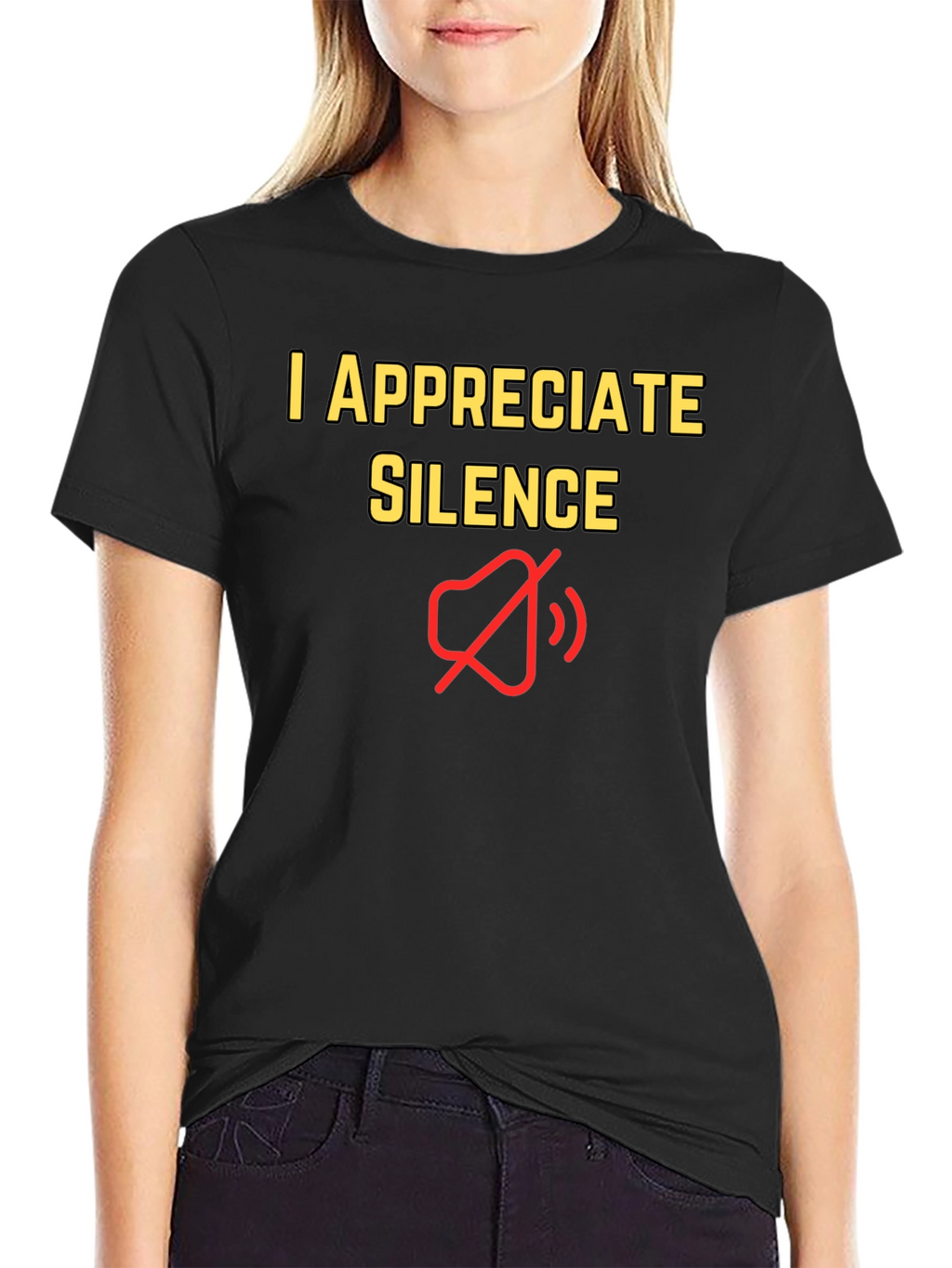 I Appreciate Silence T-Shirt - Funny Graphic Tee