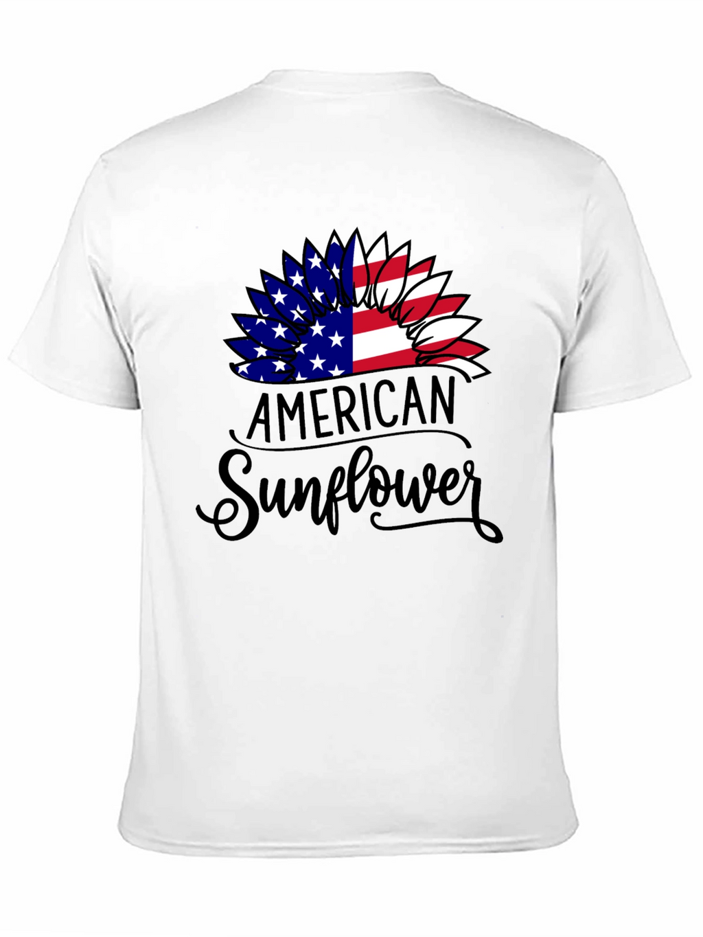American Sunflower Patriotic Graphic Tee
