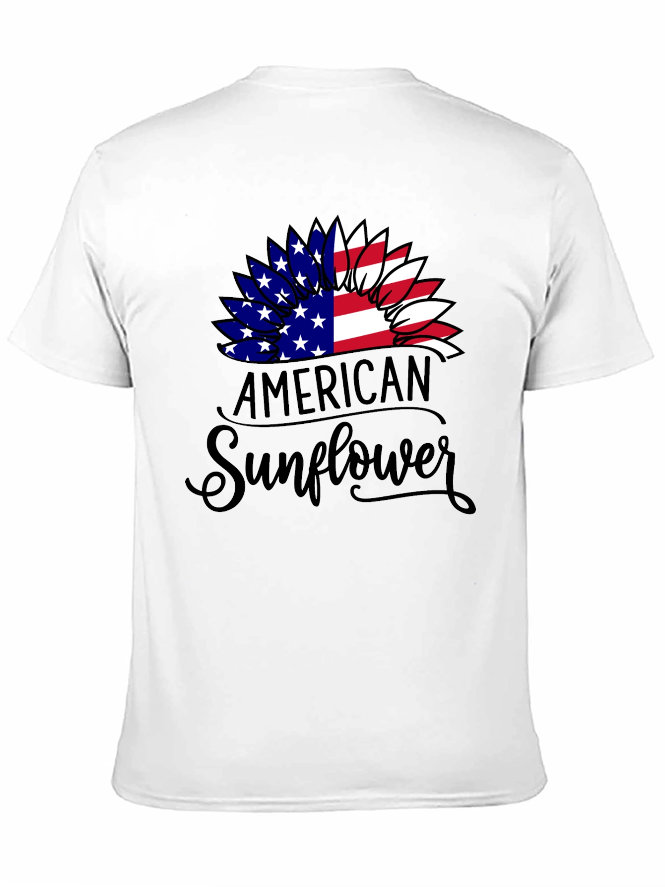 American Sunflower Patriotic Graphic Tee