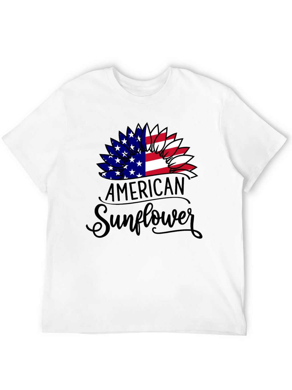 American Sunflower Patriotic Graphic Tee