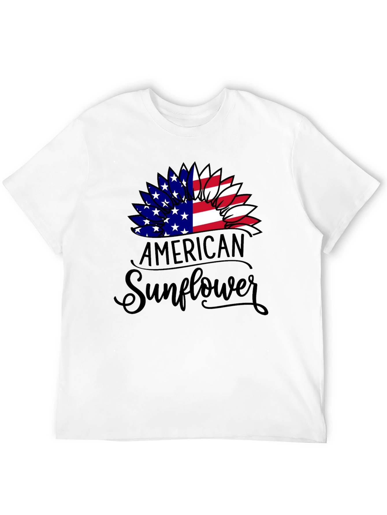 American Sunflower Patriotic Graphic Tee