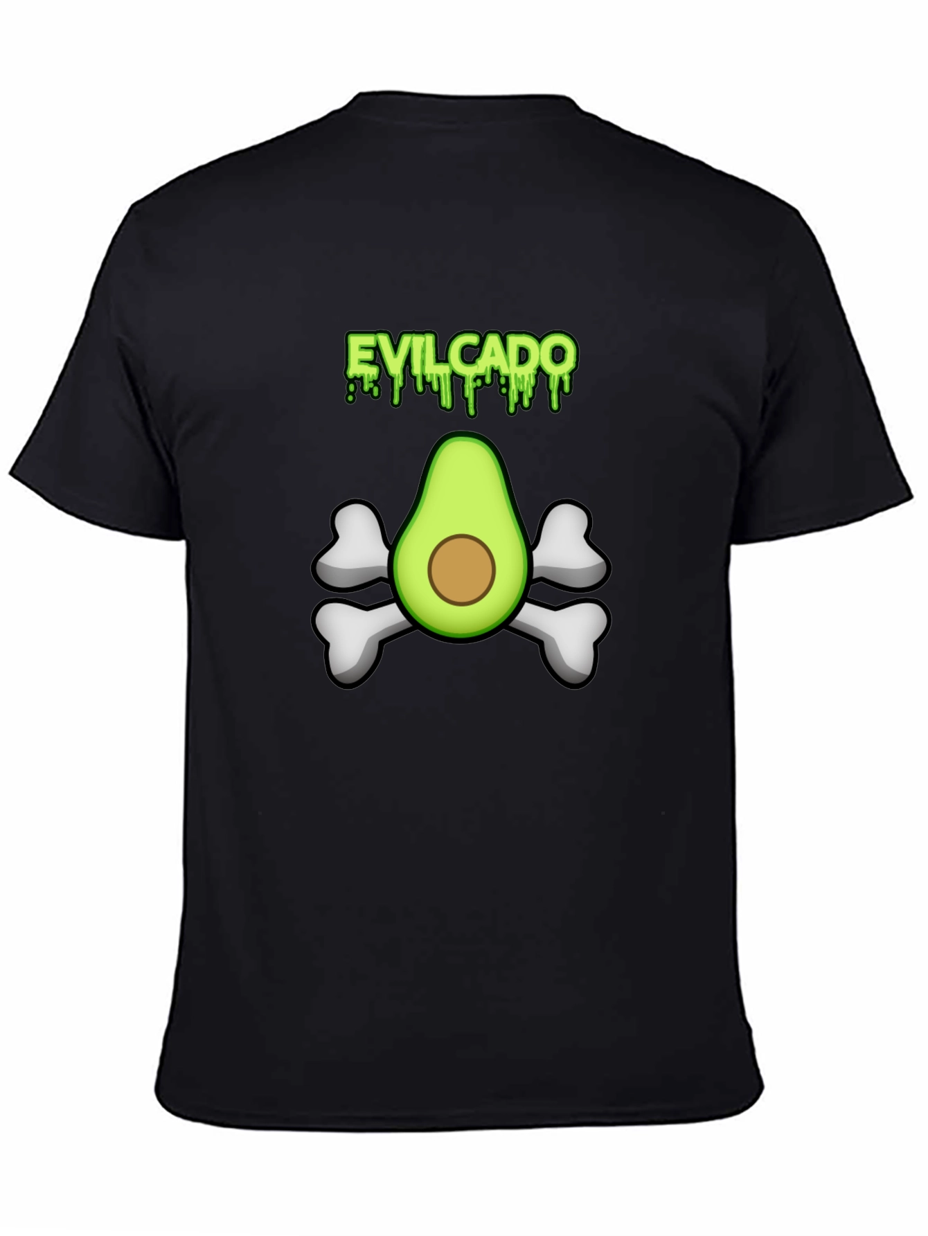 Evilcado Mens Black Graphic Tee