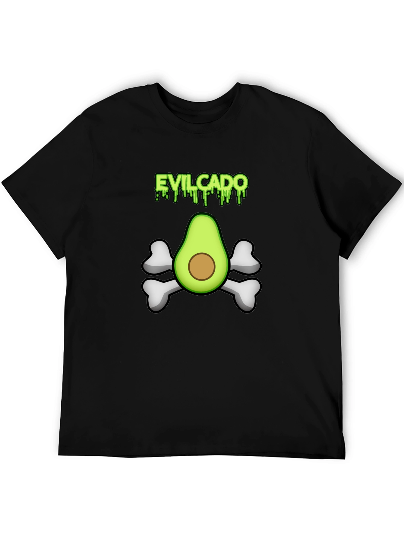 Evilcado Mens Black Graphic Tee