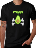 Evilcado Mens Black Graphic Tee