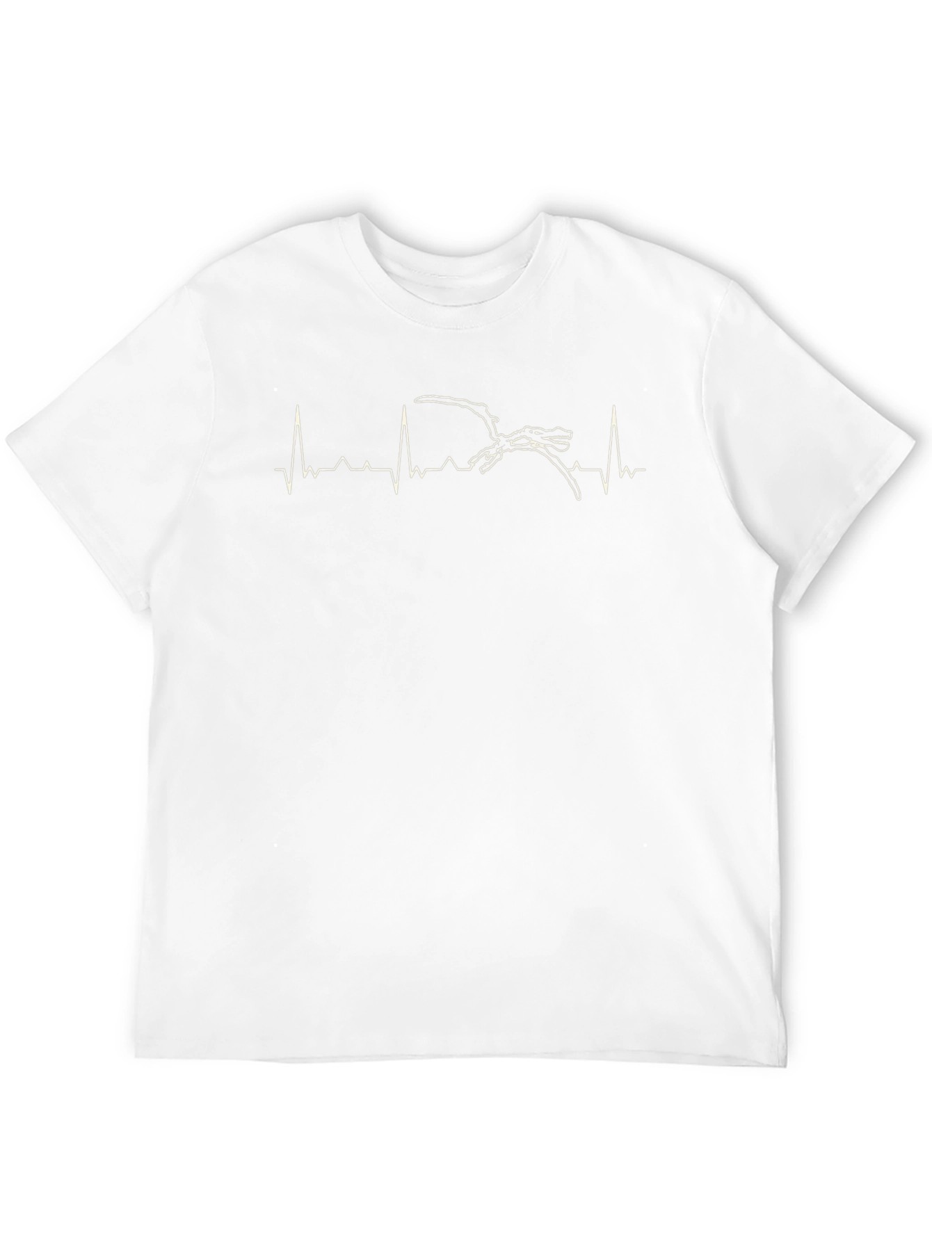 Dinosaur Heartbeat T-Shirt - Black