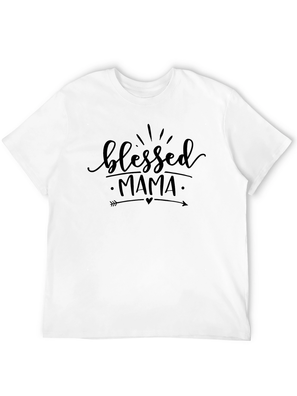 Blessed Mama Graphic T-Shirt - Black