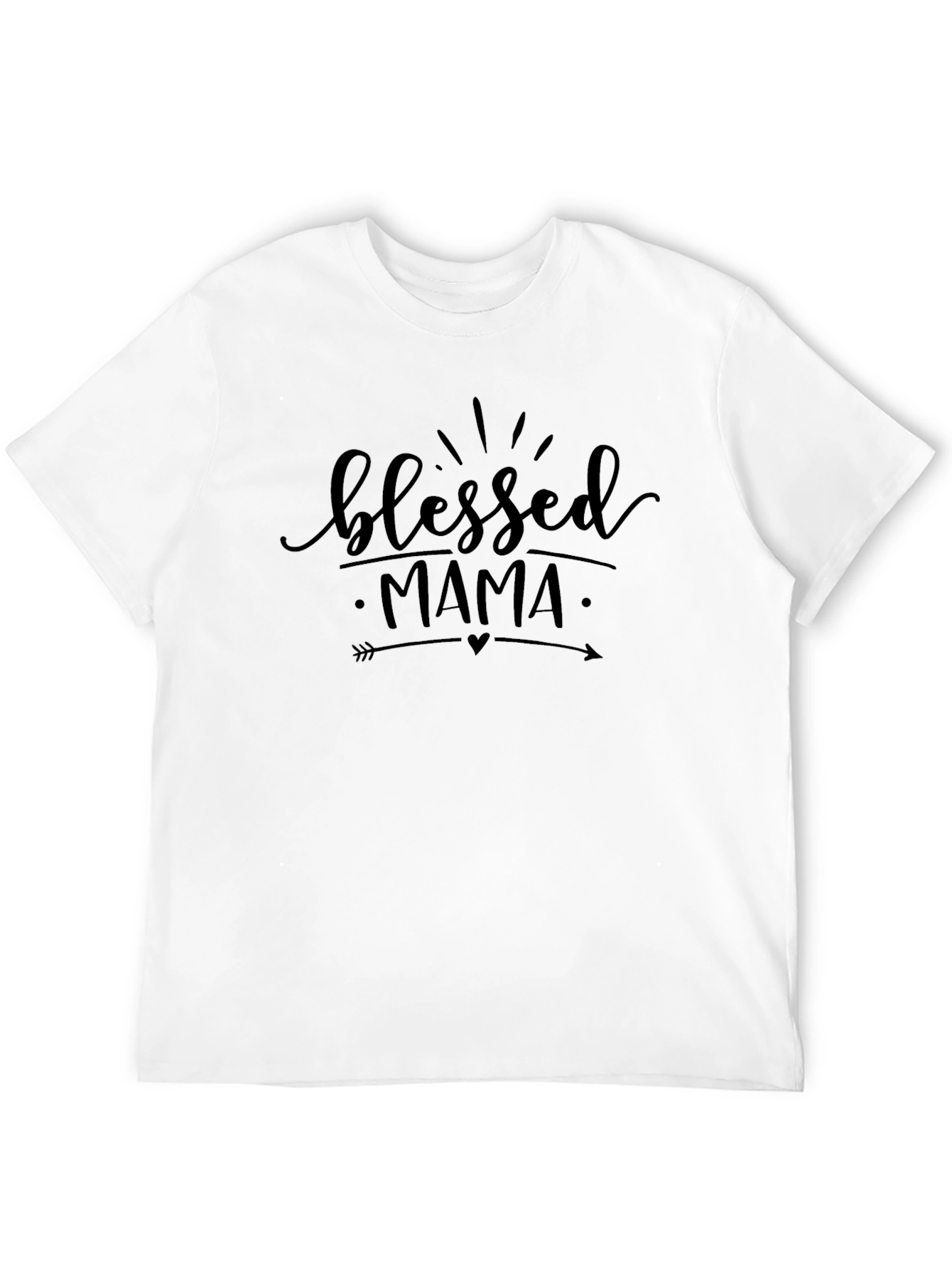 Blessed Mama Graphic T-Shirt - Black
