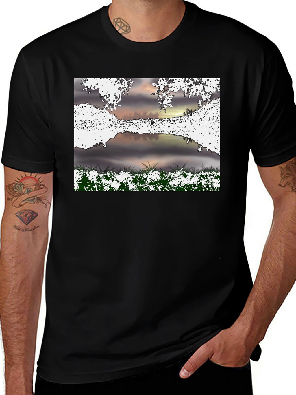 Nature Scene Graphic T-Shirt