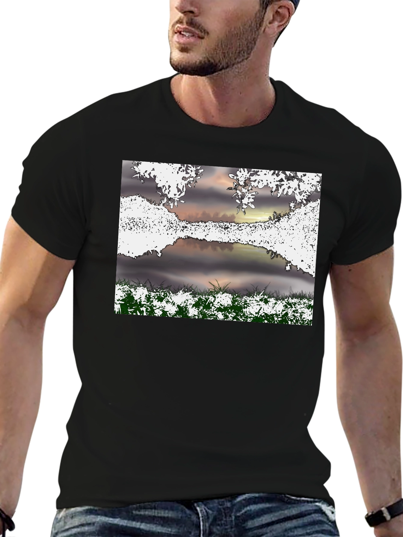 Nature Scene Graphic T-Shirt