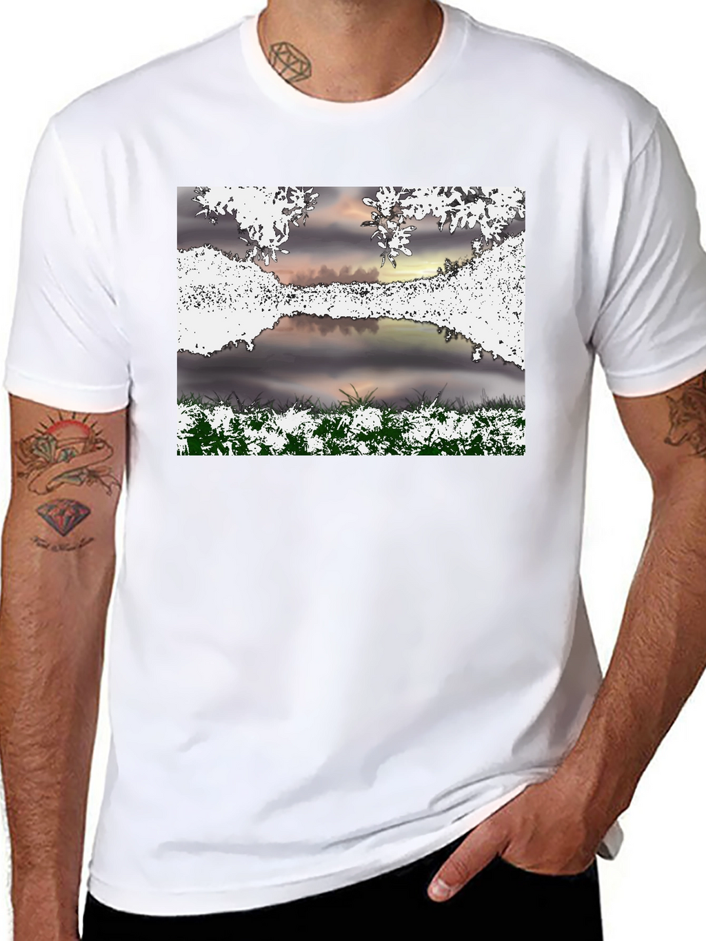Nature Scene Graphic T-Shirt