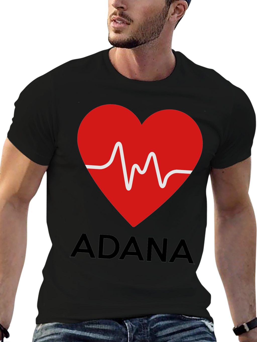 Adana Heartbeat T-Shirt - Trendy City Pride Tee