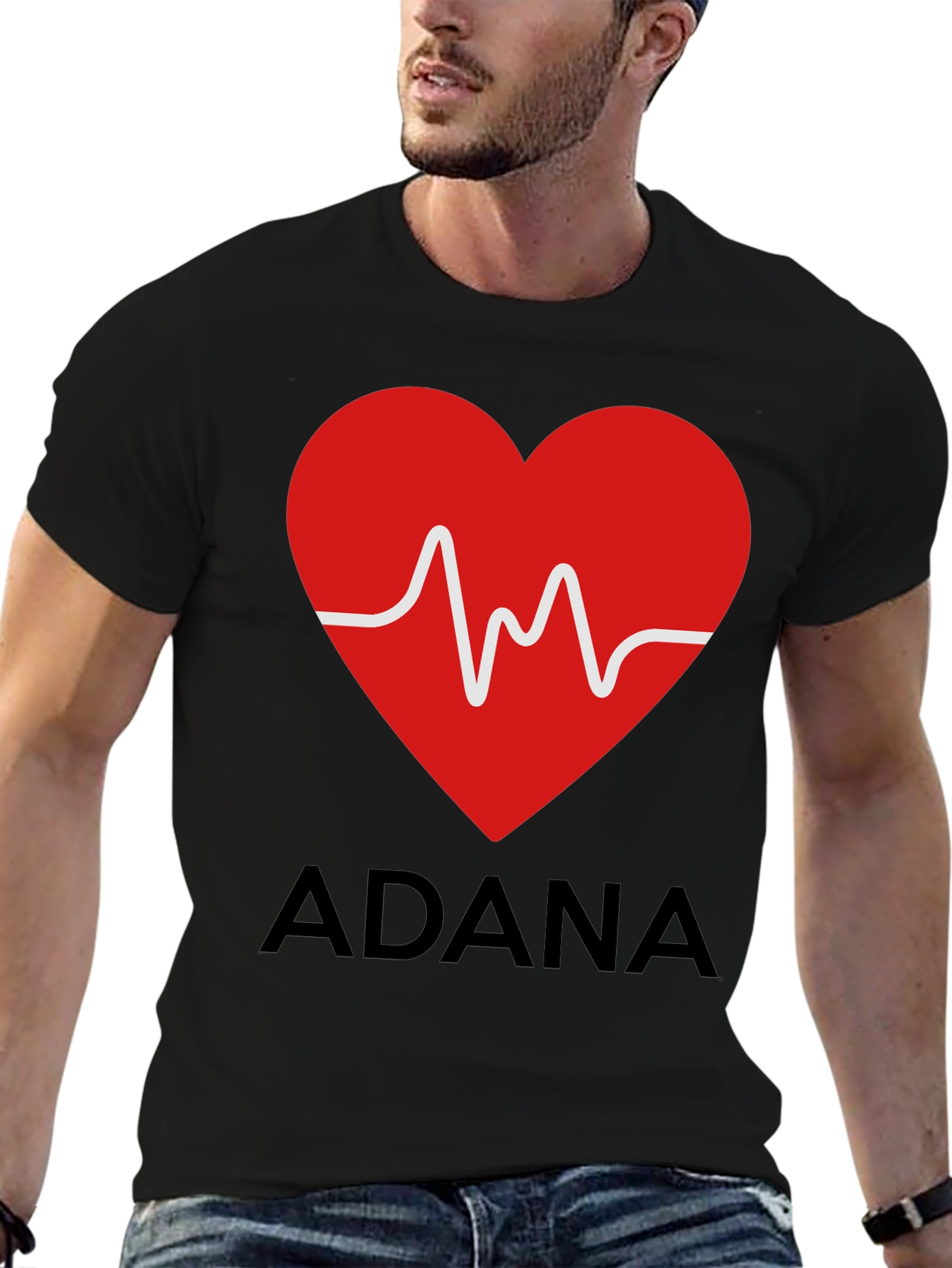 Adana Heartbeat T-Shirt - Trendy City Pride Tee