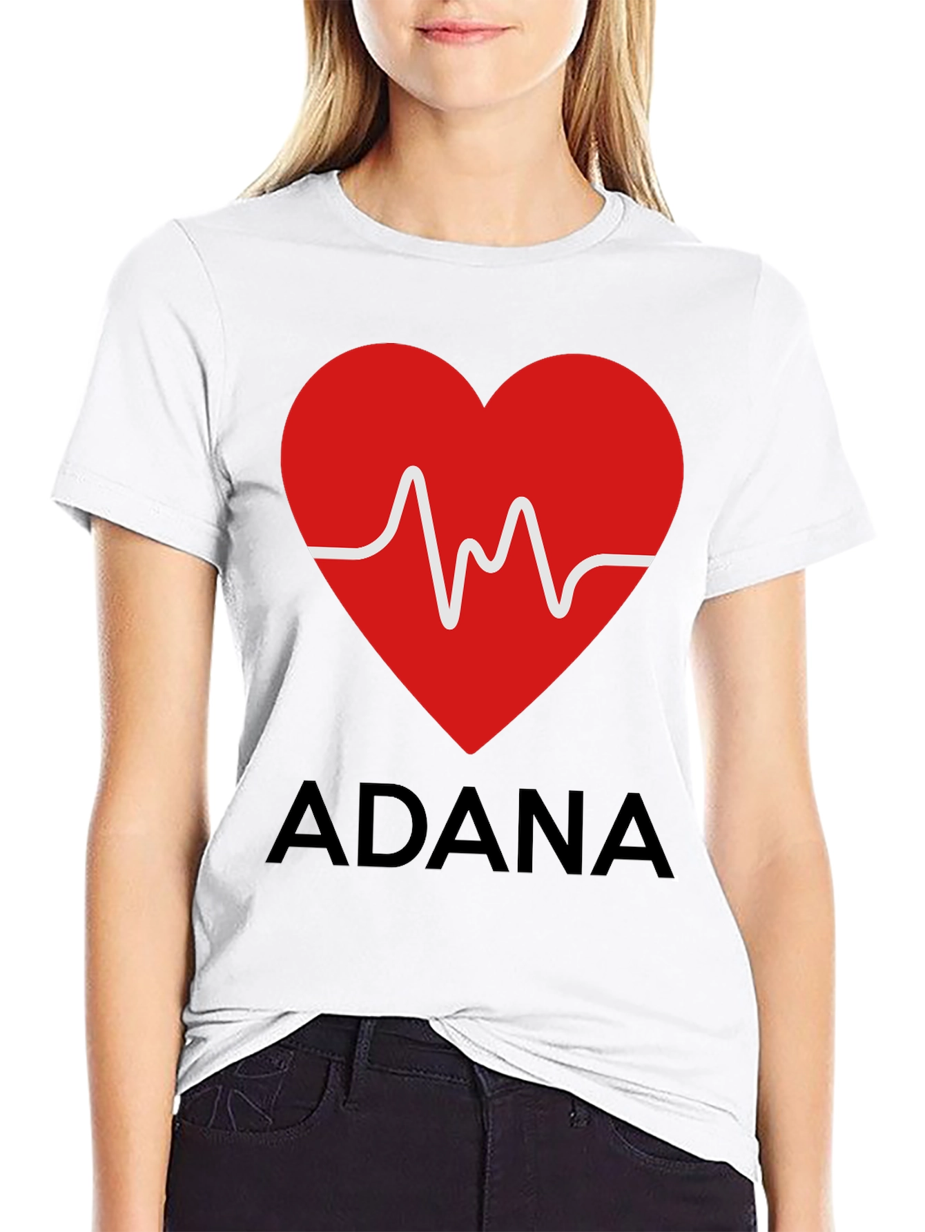 Adana Heartbeat T-Shirt - Trendy City Pride Tee
