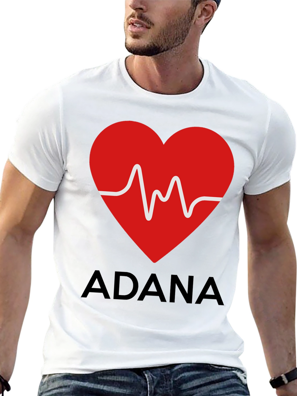 Adana Heartbeat T-Shirt - Trendy City Pride Tee