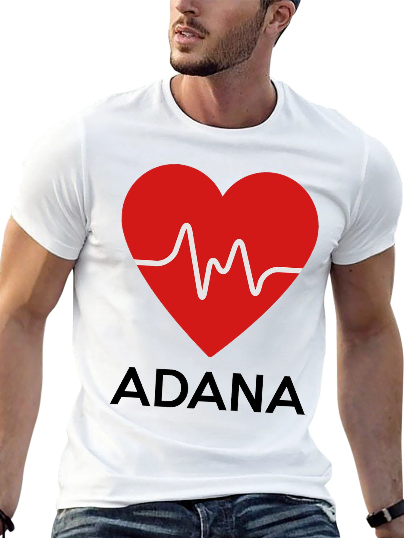 Adana Heartbeat T-Shirt - Trendy City Pride Tee
