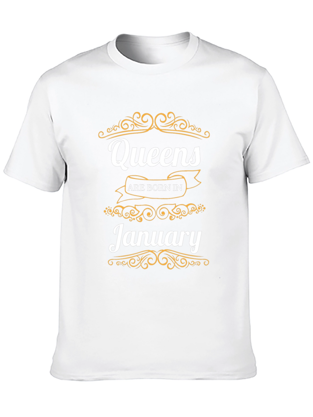 Queens Born in January Black T-Shirt