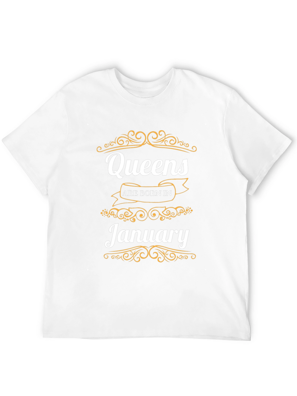 Queens Born in January Black T-Shirt