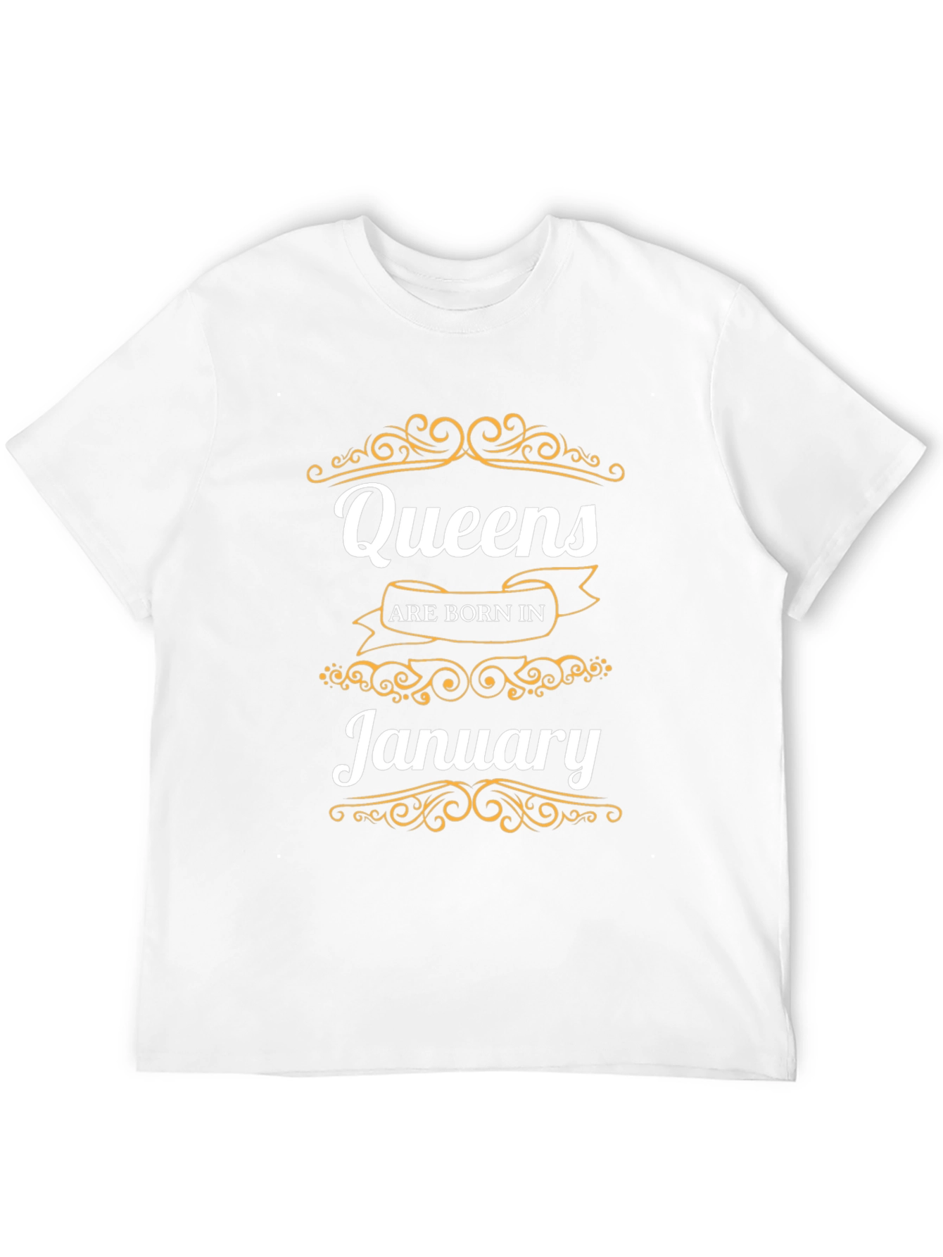 Queens Born in January Black T-Shirt