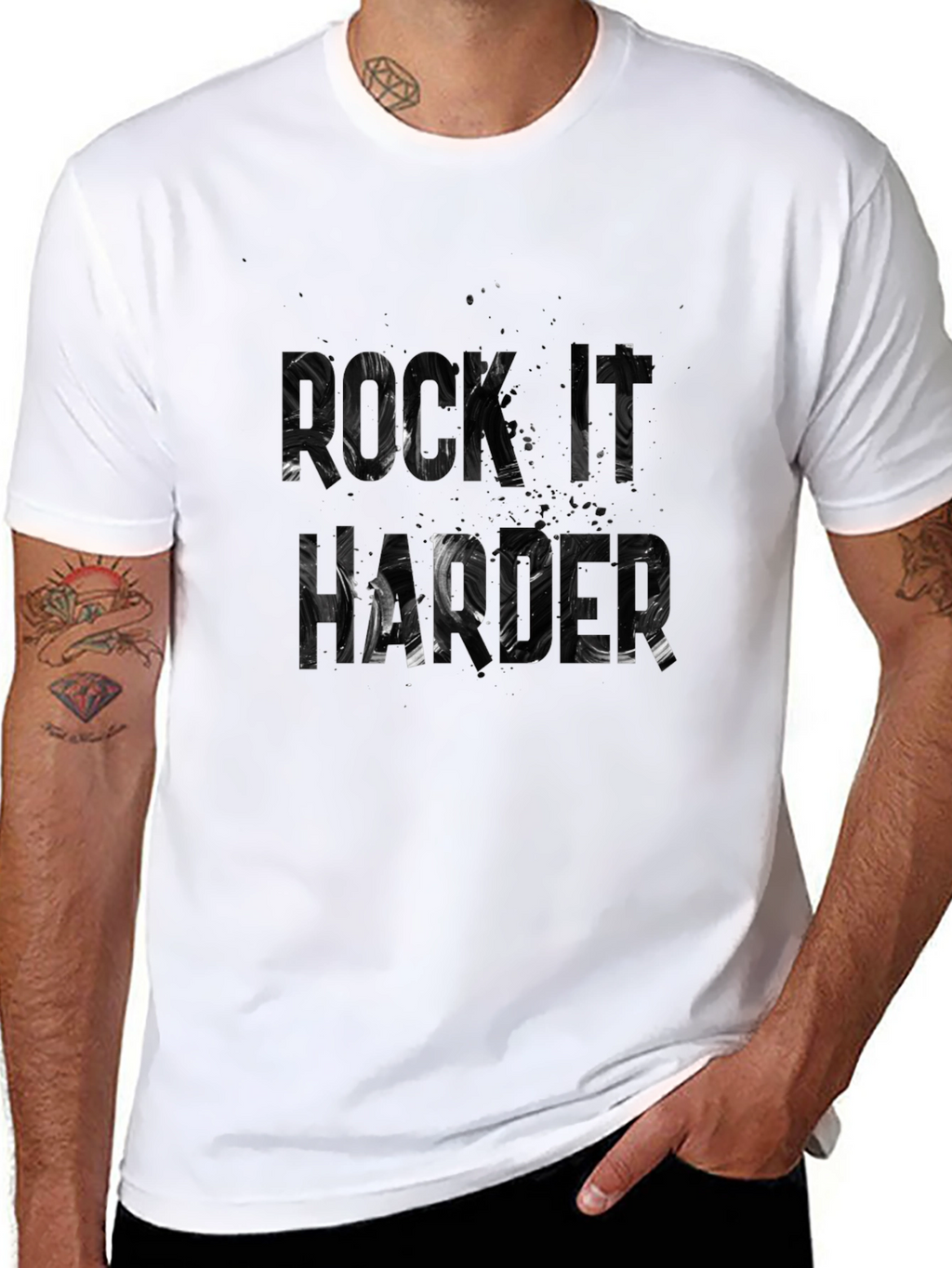 Rock It Harder T-Shirt - Bold Graphic Tee