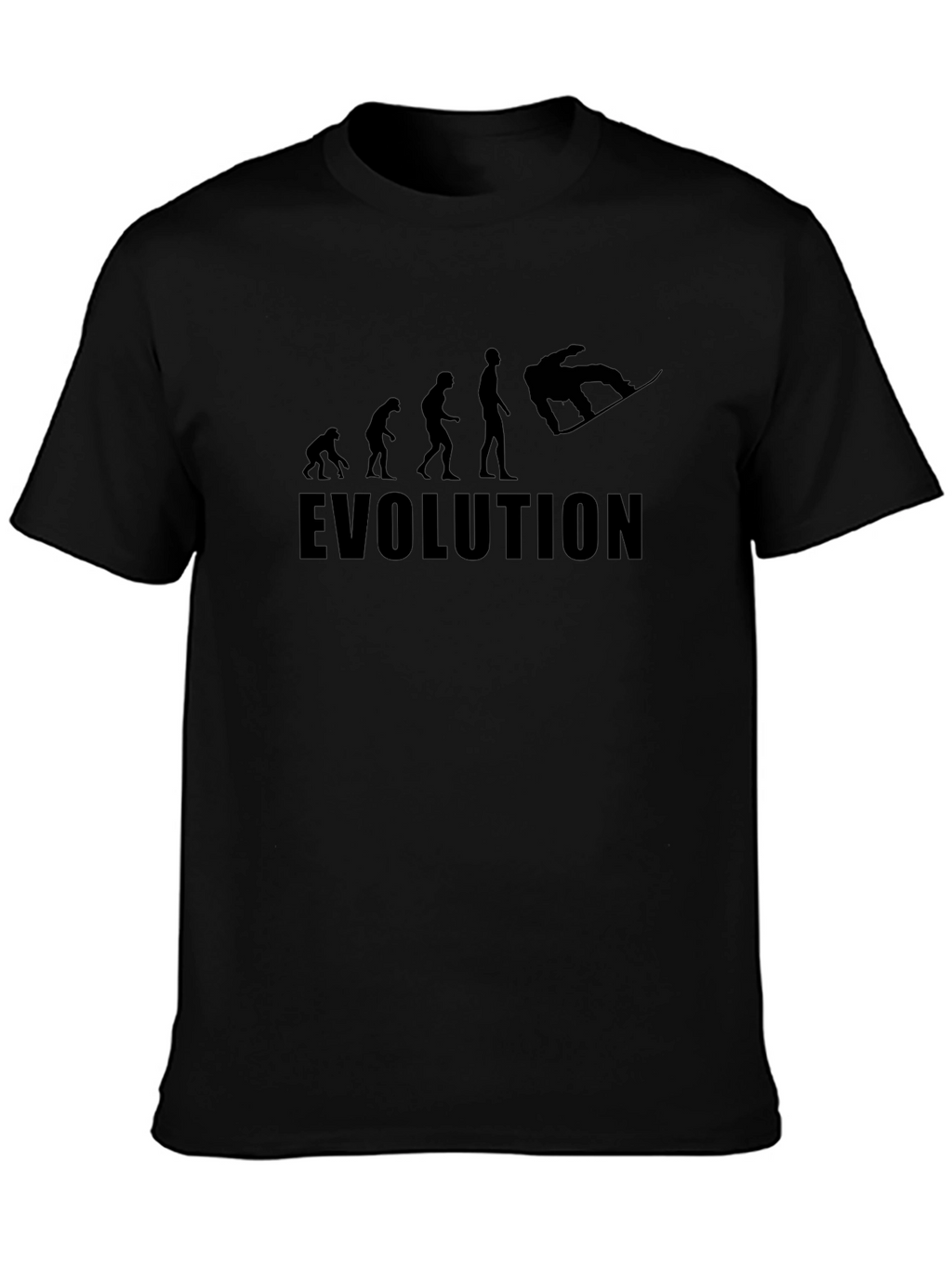 Evolution Snowboarder Black T-Shirt