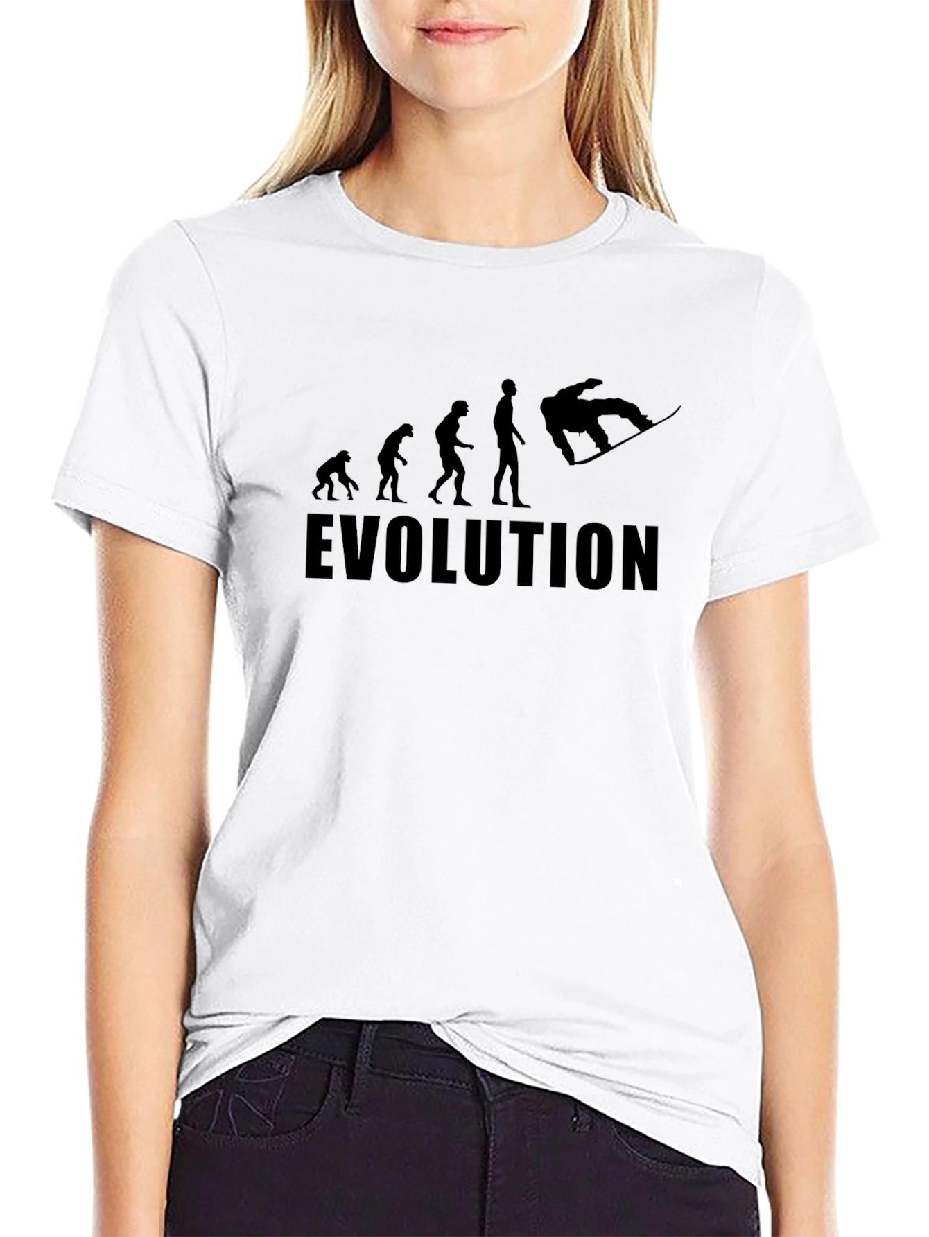 Evolution Snowboarder Black T-Shirt