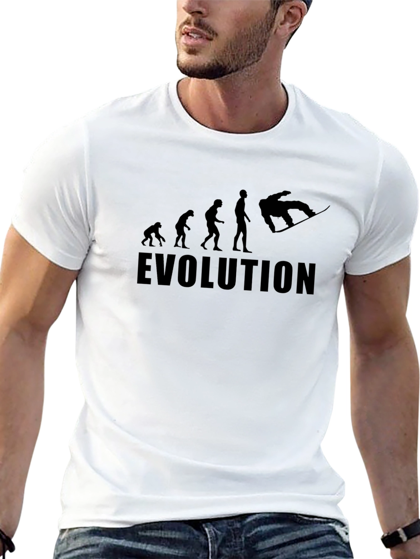 Evolution Snowboarder Black T-Shirt
