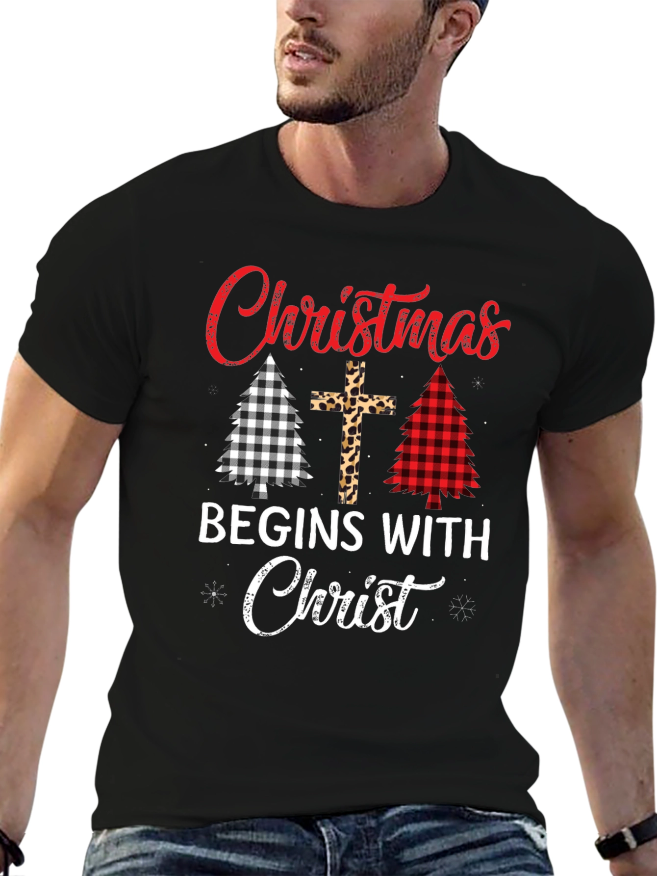 Christmas Begins With Christ Graphic Tee