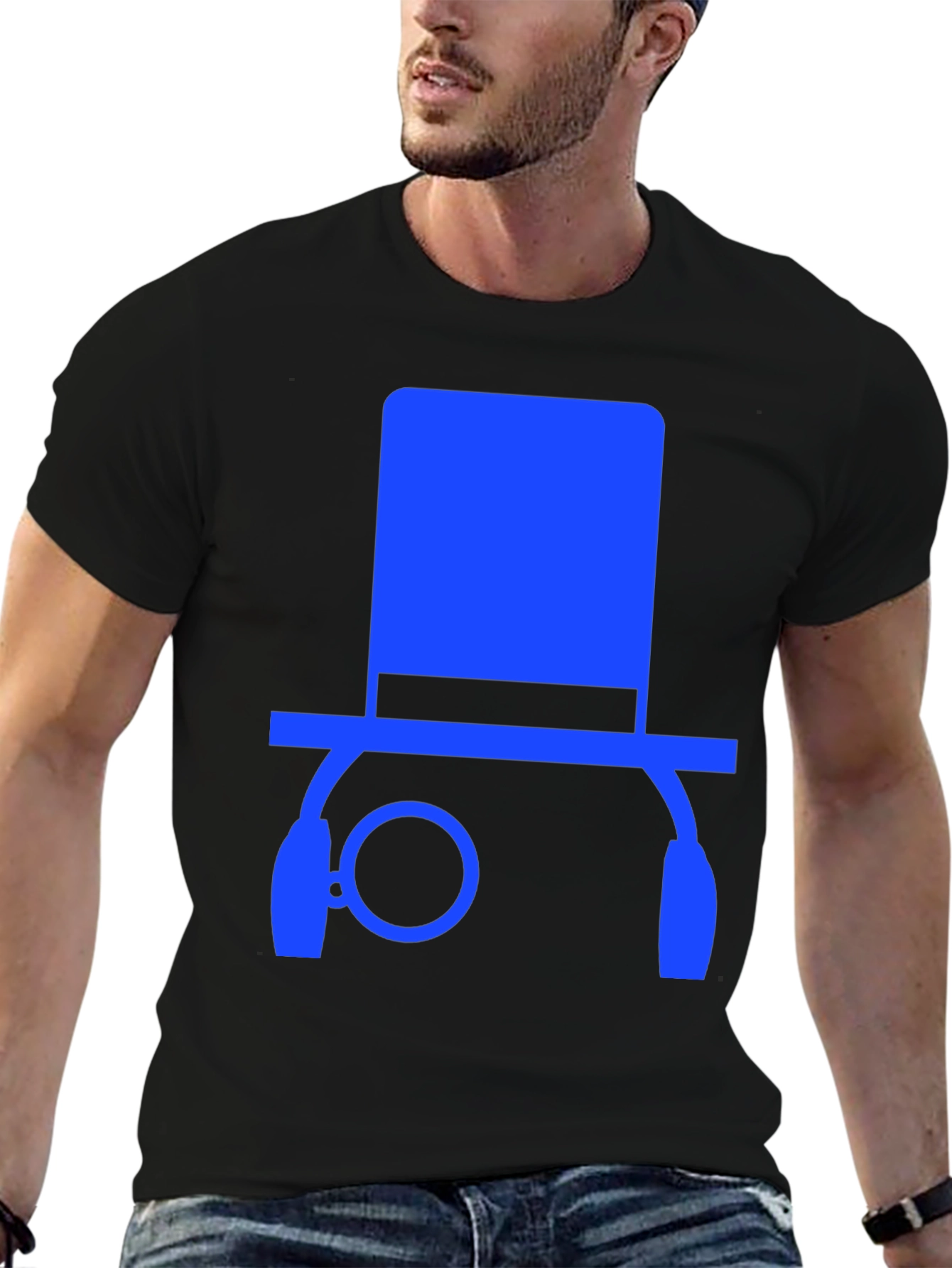 Monocle Hat Graphic Tee - Cool Casual Style