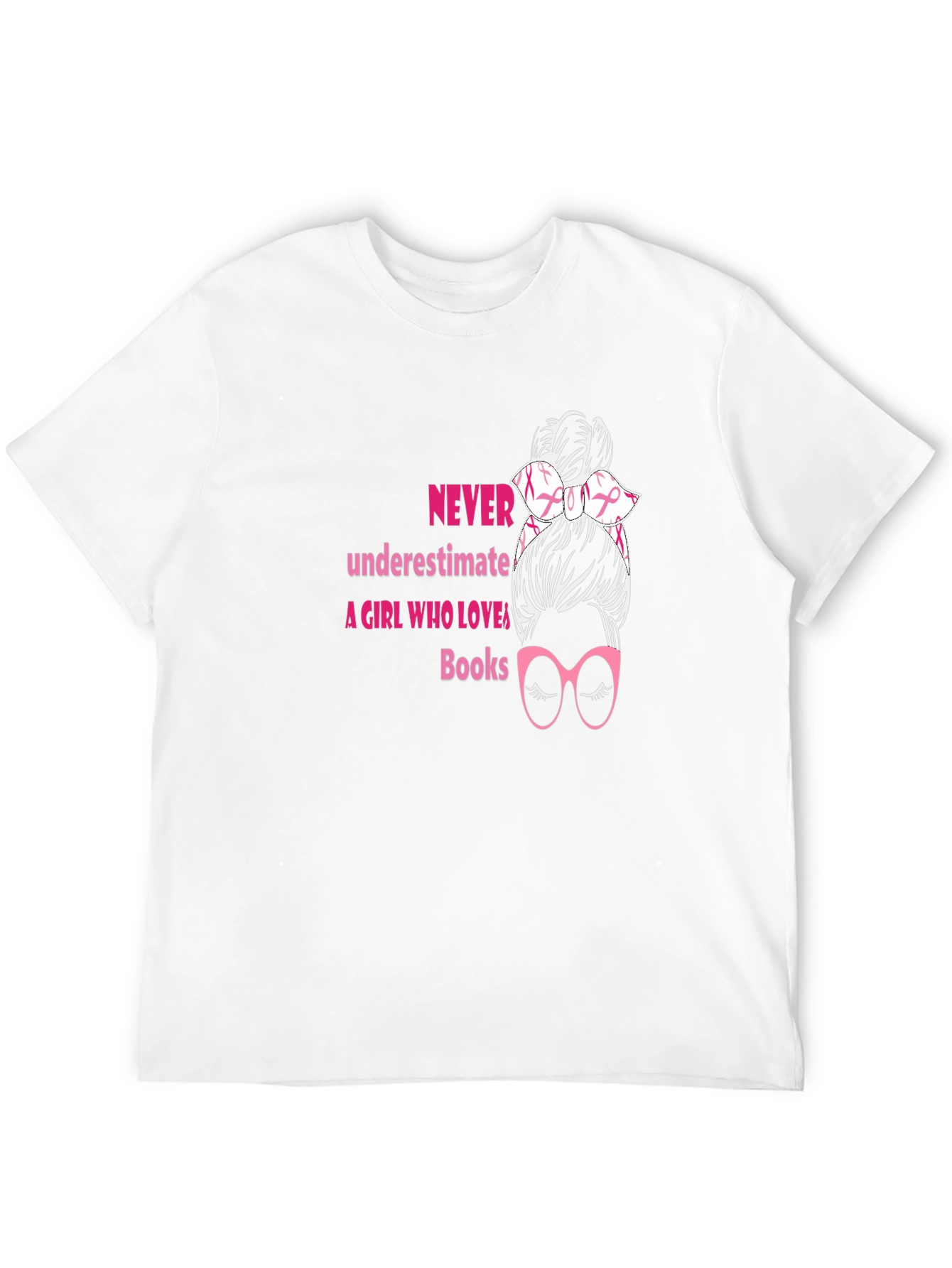 Never Underestimate A Girl Who Loves Books T-Shirt