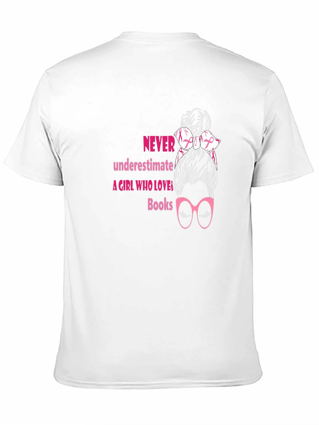 Never Underestimate A Girl Who Loves Books T-Shirt