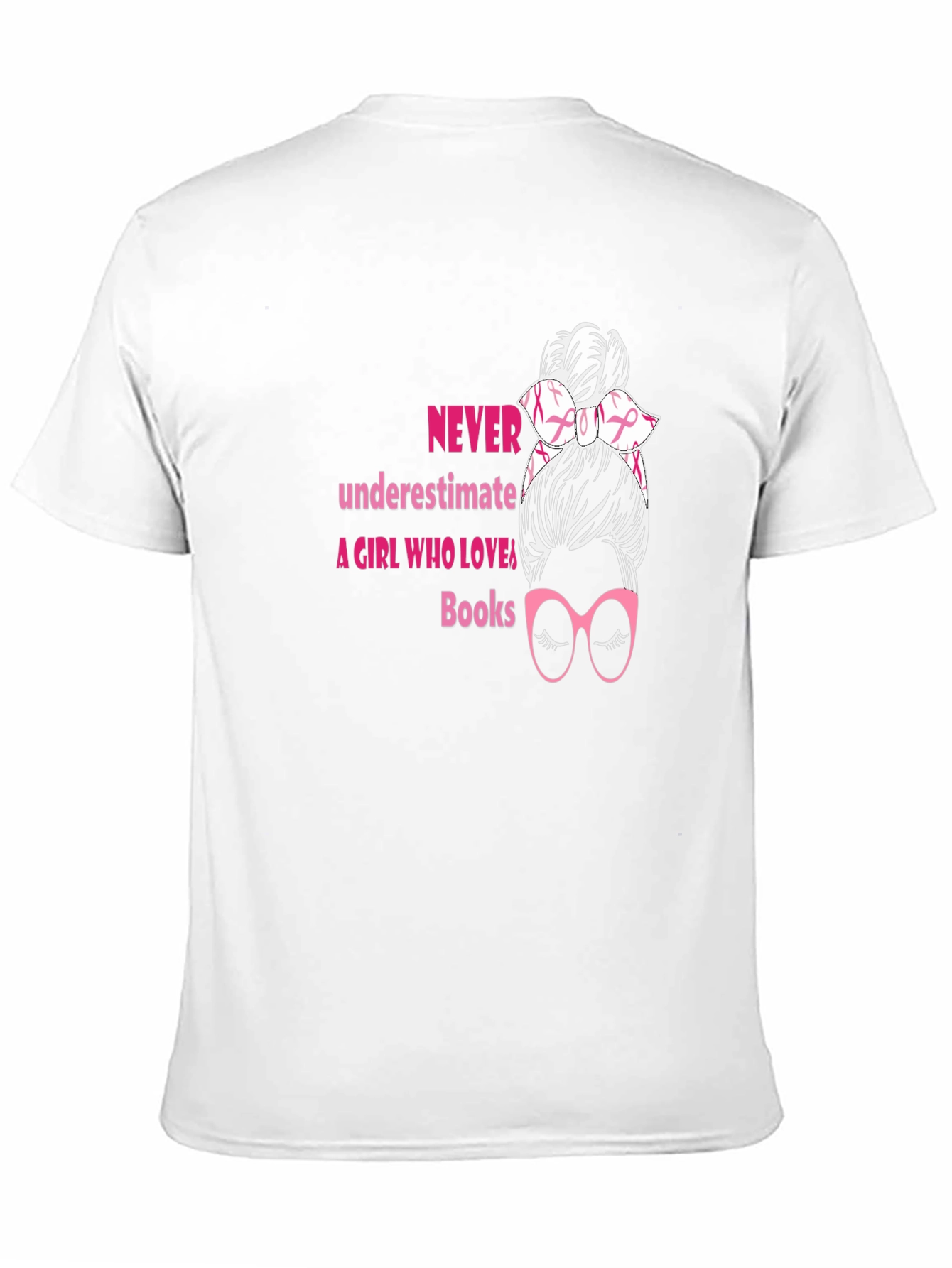 Never Underestimate A Girl Who Loves Books T-Shirt