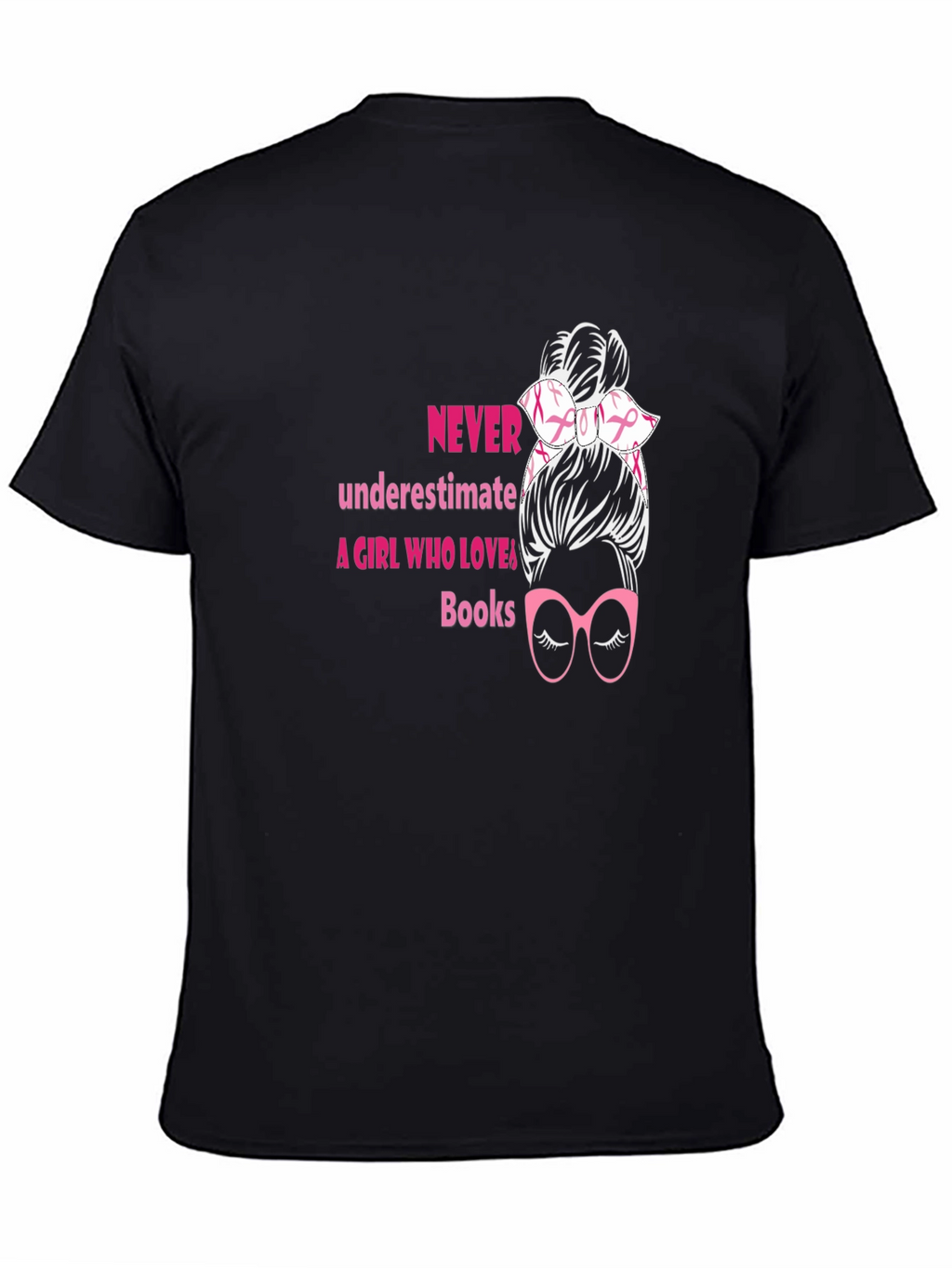 Never Underestimate A Girl Who Loves Books T-Shirt