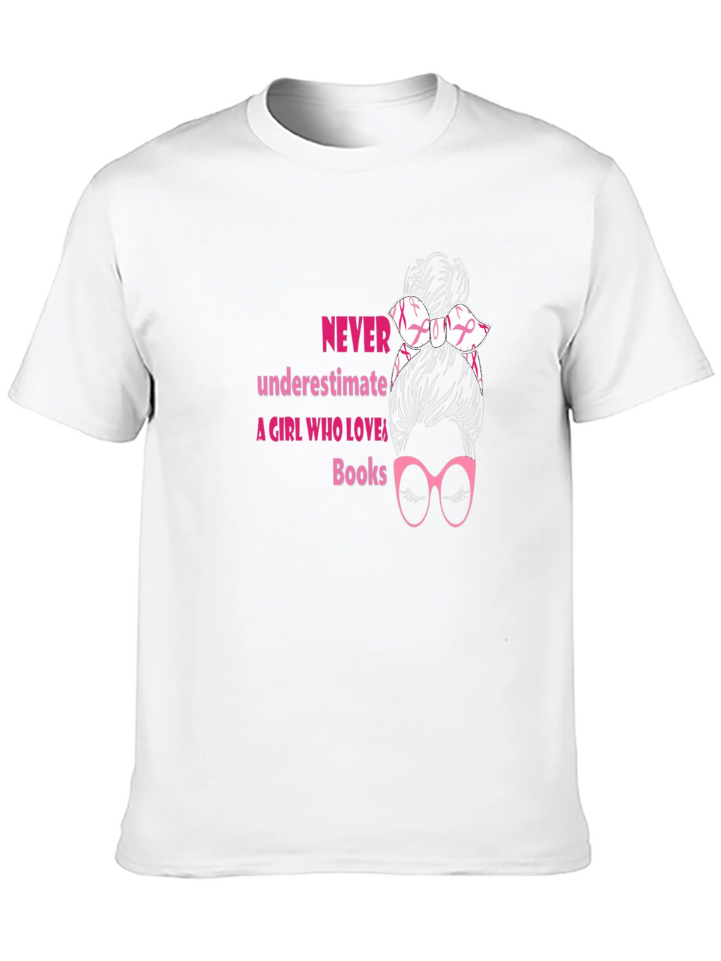 Never Underestimate A Girl Who Loves Books T-Shirt