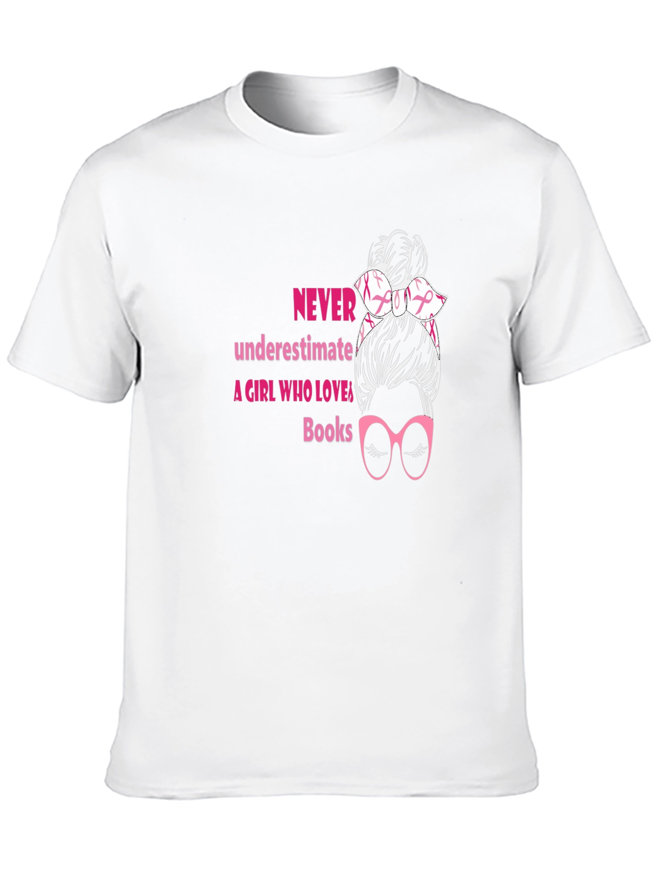 Never Underestimate A Girl Who Loves Books T-Shirt