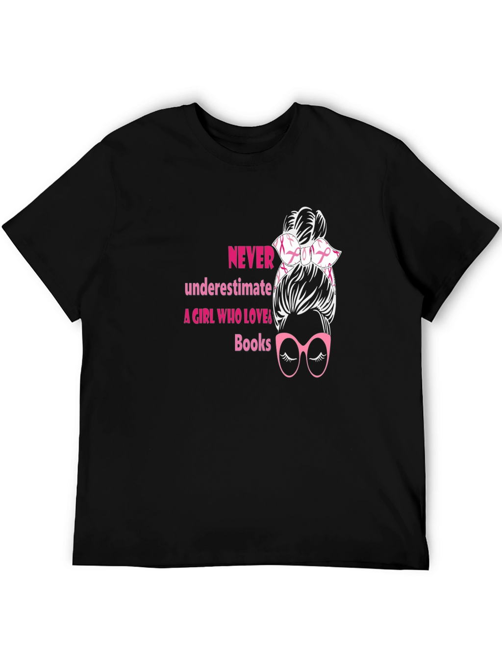 Never Underestimate A Girl Who Loves Books T-Shirt
