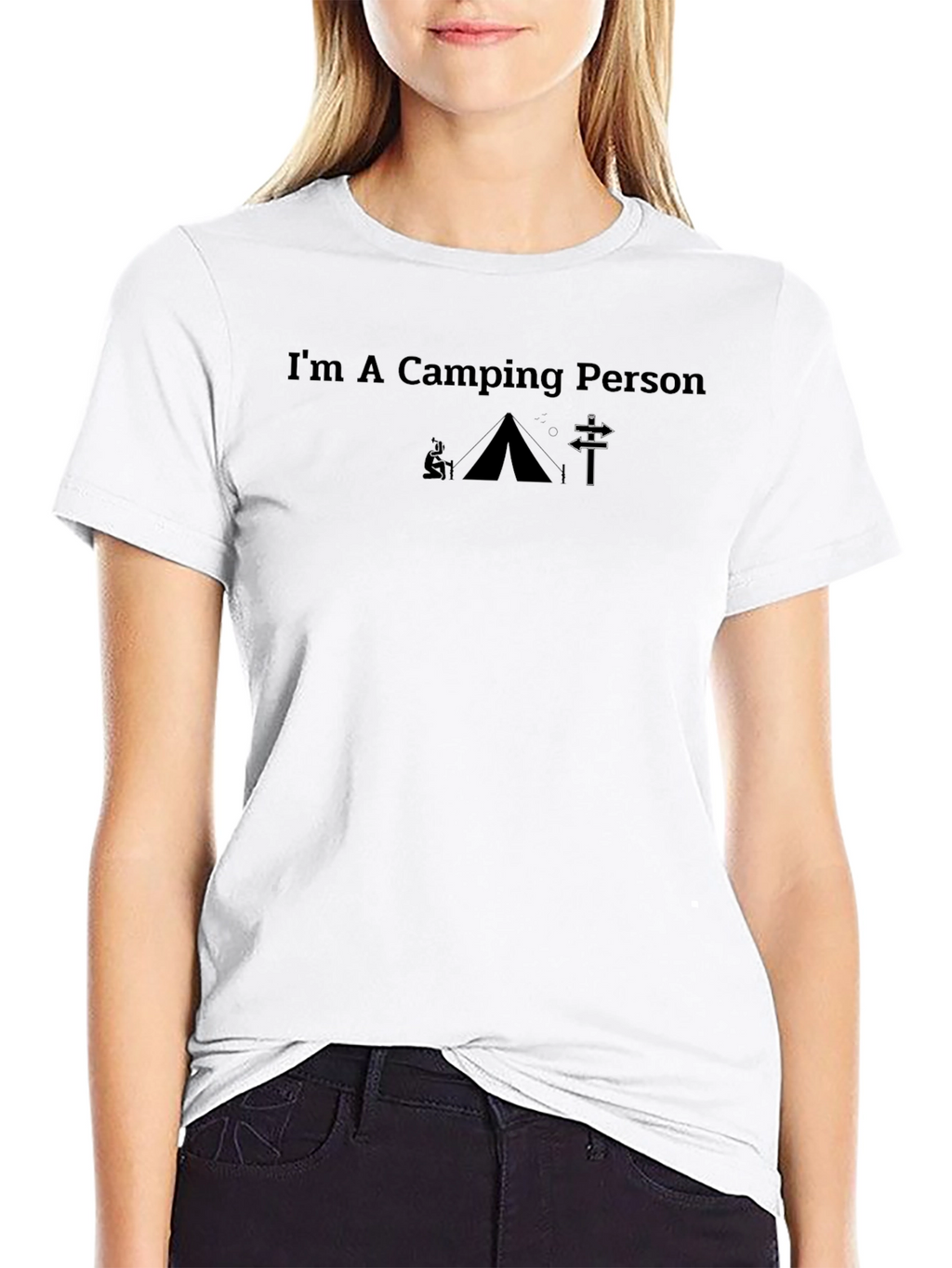 Camping Person Graphic T-Shirt