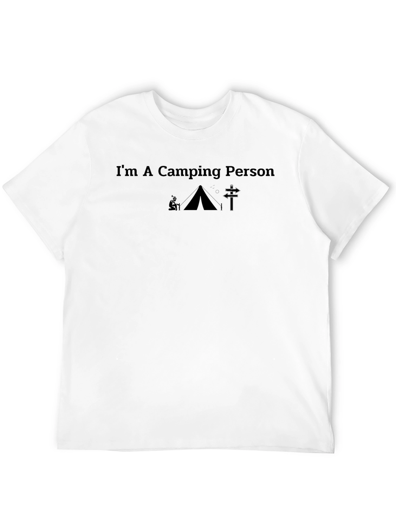 Camping Person Graphic T-Shirt